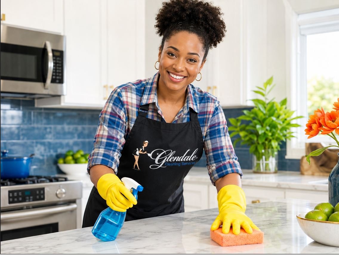 Team Members cleaning kitchen